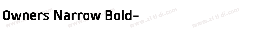 0wners Narrow Bold字体转换 0wners Narrow Bold字体转换